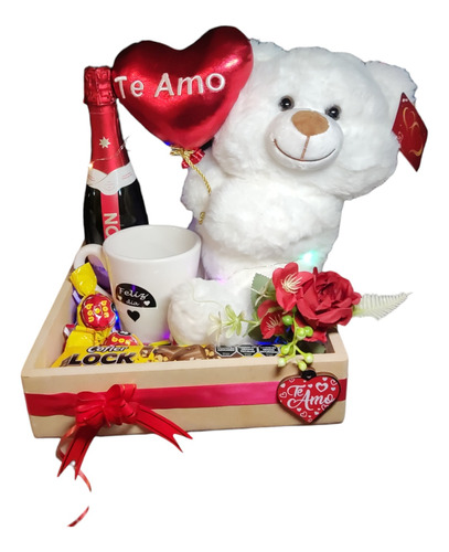 Regalos Box San Valentín- Peluche- Champagne Chandon 