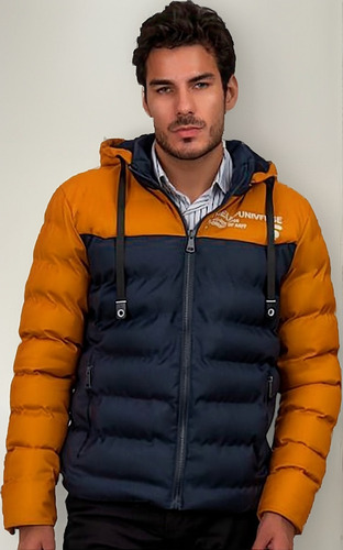 Chamarra Para Hombre Con Gorro Desmontable Original
