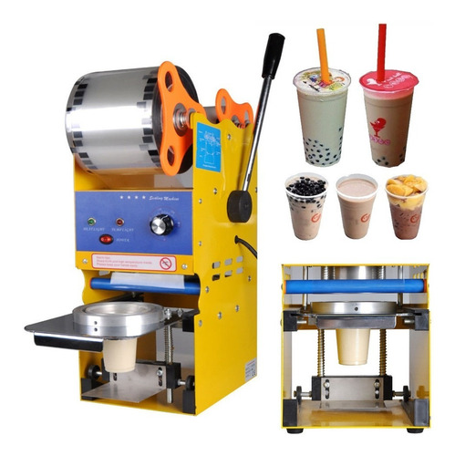 Maquina Selladora Vasos Semi Automática Jugos Cafe Helado