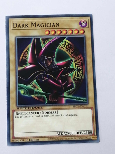 Speed Duels Yugioh Dark Magician Arkana Mago Oscuro Original