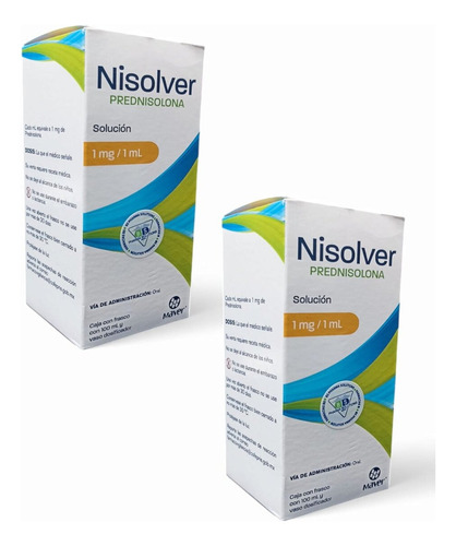 2 Nisolver Prednisolona Solución 1 Mg/1ml Fco C/100 Ml Maver
