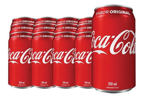 Coca Cola Lata 350ml - Fardo Com 12 Unidades