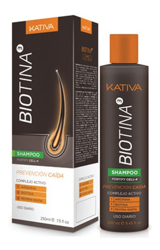 Imagen 1 de 1 de Shampoo Kativa Biotina X 250ml - mL a $115