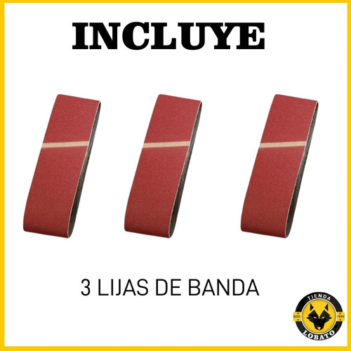 Set 3 Lijas De Banda 75 X 533 Mm Grano 40 Kwb 912504
