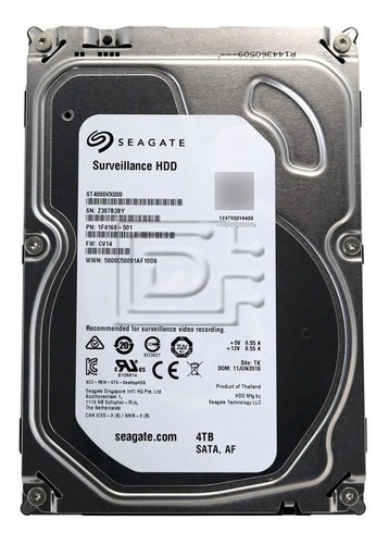 Disco Duro 4tb Seagate Skyhawk Especial Cctv 24/7 Dvr Sata