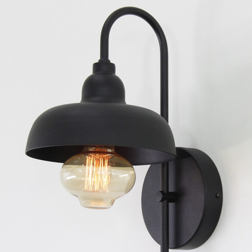 Luminária Alx126 Arandela Colonial Retro Rústica Luminalux Estrutura Preto