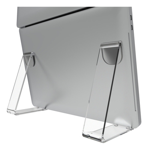 Suporte De Mesa Universal Para Notebook Alto 180º Aberto Cor Transparente