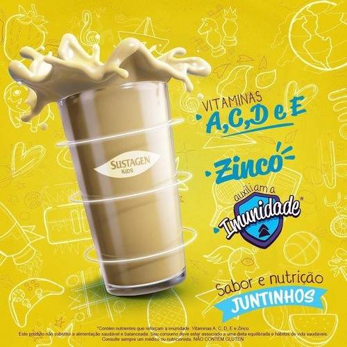 Complemento Alimentar Sustagen Kids Sabor Baunilha - Lata 38
