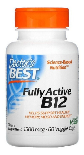 Imagem 1 de 4 de Vitamina B12 Full Active Importada (1500mcg) - 60 Caps