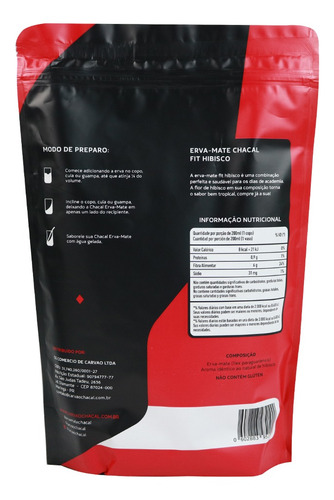 Imagem 2 de 2 de Erva Mate Premium Chacal - Fit Hibisco
