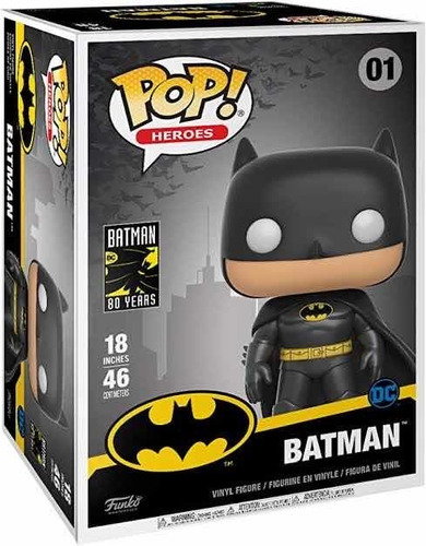 Batman Gigante 01 Dc 80th Aniversario Funko Pop Nuevo