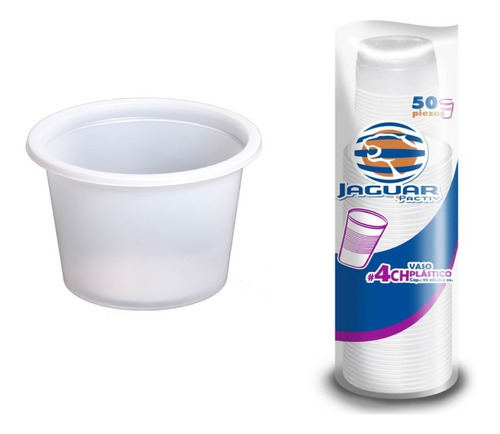 Vaso De Plástico Jaguar No. 4ch, 95 Ml 1000 Pzas