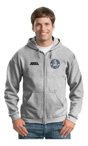 Sudadera Capucha Cierre Mighty Ducks Hockey Nhl Movie M. 01