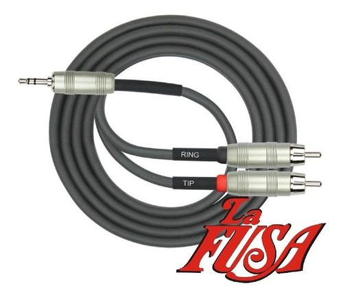 Cable P/audio Miniplug Estéreo A Rca Kirlin Y-364prl 6mts