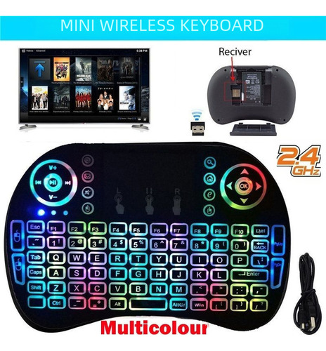 Batería De Litio I8 No Retroiluminada Mini Inalámbrica 2.4g