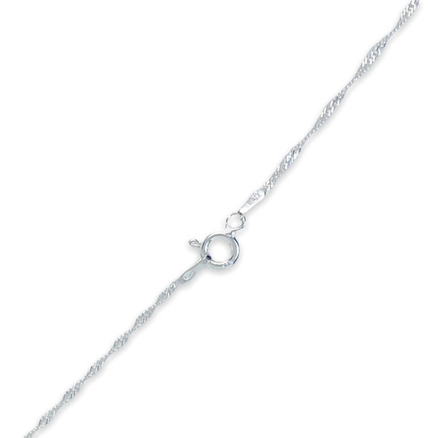 Imagen 5 de 10 de Cadena Con Dije Corazón Collar Chico Plata 925 (arg50042)