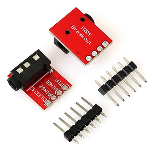 E-outstanding Pack De 2 Conectores De Audio Trrs De 3,5 Mm P