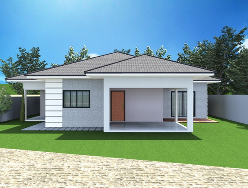 Projeto Arquitetônico Im 3 Quartos Casa 145m² Lote 16x20