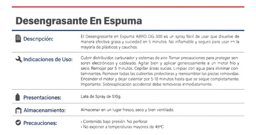 Desengrasante Industrial Extra Fuerte Abro 454gr