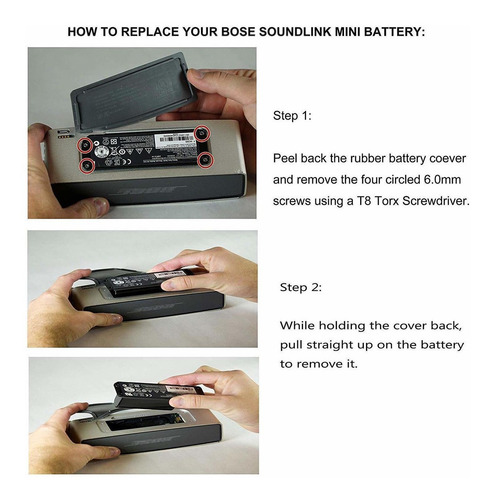 Imagen 5 de 10 de Bateria 061384 7.4v 2230mah 17wh Speaker Bose Soundlink Mini