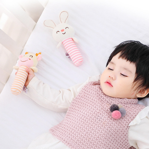 Bebê Toy Cartoon Stuffed Mão Chocalho Brinquedo Infantil Cur