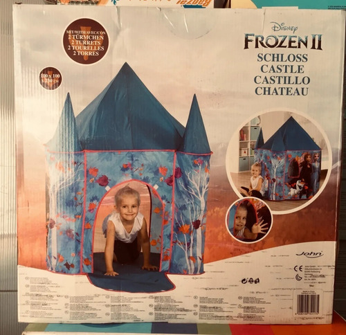 Casa De Campaña Infantil Frozen Castillo 2 Torres En Caja Azul (Usado)