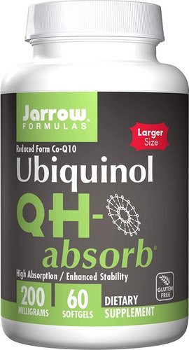  Jarrow Formulas | Ubiquinol | Qh-absorb | 200mg | 60 Caps