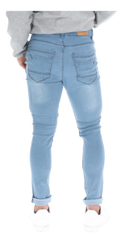 Jeans Pantalones Para Hombre Moda Skinny Claros Stretch