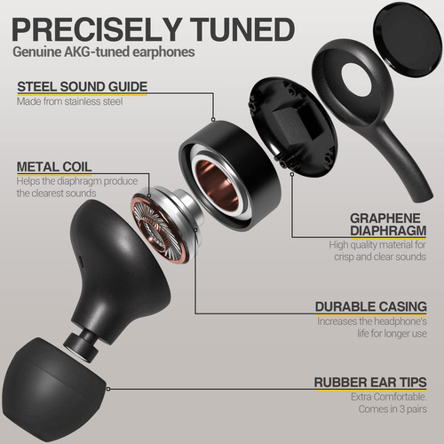 Auriculares Samsung Akg Original Usb Tipo C Negros