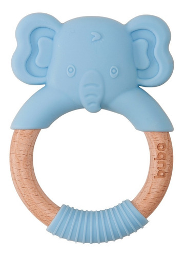 Mordedor Elefante Em Silicone Azul Livre Bpa Buba - 15651