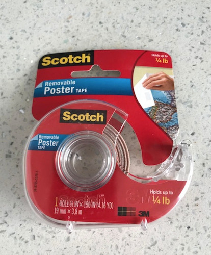 Scotch 3m Cinta Extraíble Para Póster De Montaje 3,8m X 19mm