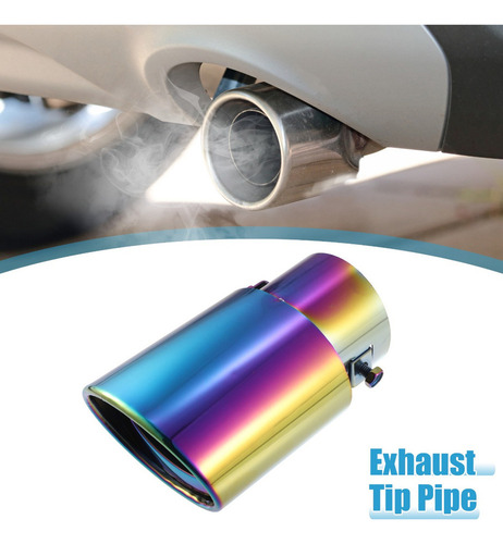 Tubo De Escape Auto Silenciador Puntas Universal 62mm Diá