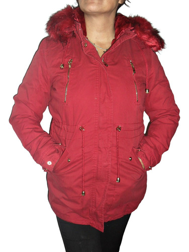 Parka Gabardina Mujer Yd Piel Desmontable