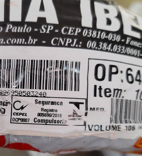 Cabo Flexível Fio Elétrico 95mm (80m) Original Certificado