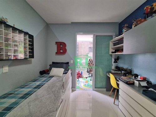Imagem 19 de 25 de Apartamento Moderno, Varanda Gourmet, 3 Dormitórios, 3 Vagas, Área De Lazer, Pitangueiras, Guarujá/sp - Ap5568