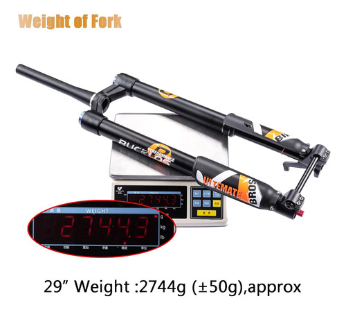 Horquilla De Suspensión Bucklos, 140 Mm Cónico Simple 29''