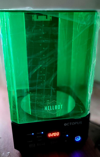 Impresora Resina Hellbot Apolo Pro + Curadora Octopus Plus Verde (Usado)