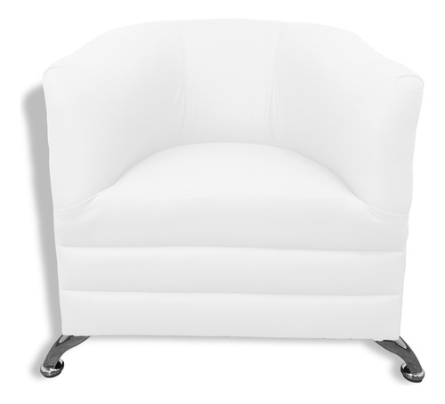 Sillón,bar, Cafetería, Restaurante,minimalista,neveria. Color Blanco Diseño De La Tela Liso