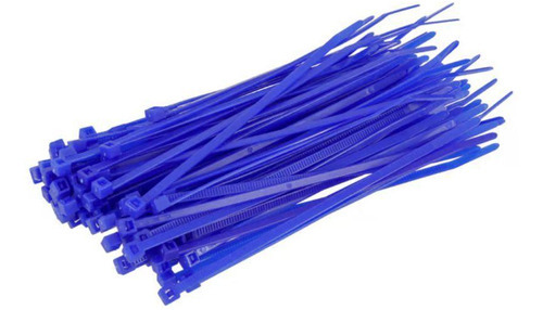 Abraçadeira Nylon Starfer Azul 200mm X 2,5mm 100 Peças