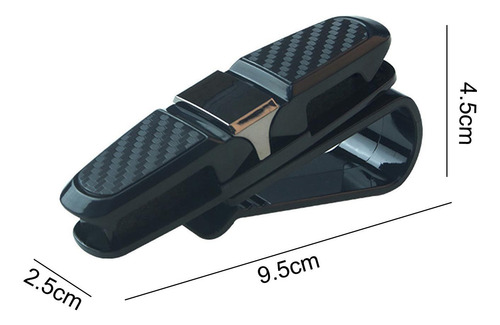 2 Soporte Genérico Para Gafas De Sol Para Visera De Coche,