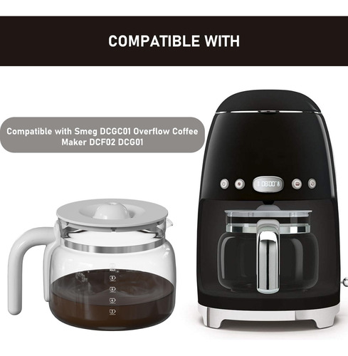 Dcgc01 De 10 Tazas De Reemplazo De Jarra De Vidrio Con Smeg
