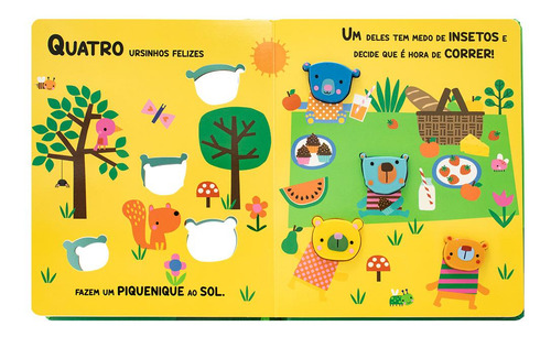 Aperte & Sinta: Ursos, De Mammoth World. Editorial Happy Books, Capa Dura, Edição 1 Em Português, 2025
