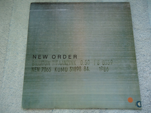 Lp New Order - Brotherhood 1987 + Encarte Excelente (Usado)