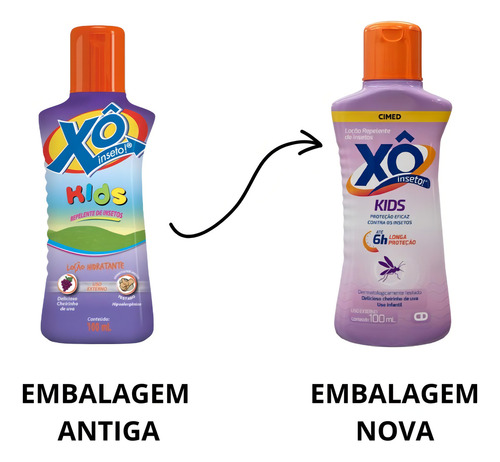 Repelente Xô Inseto Kids Loção 100ml Proteção Até 6h