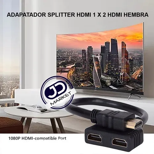 Hdmi 1 store macho 2 hembras