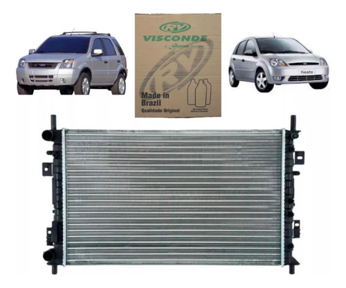 Radiador De Água Ford Ecosport 1.6 8v 2003 A 2010