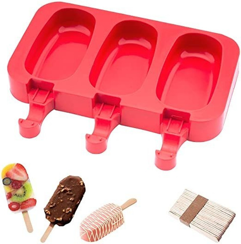 Molde De Silicona Para Helado, Diseño Paleta