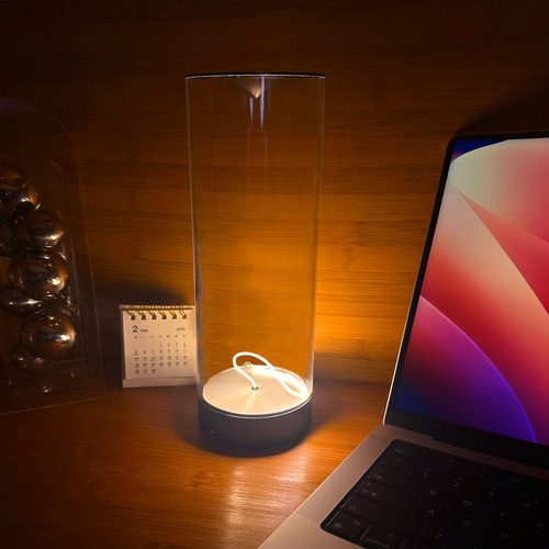 Luz De Noche Regulable Con Carga Usb Minimalista