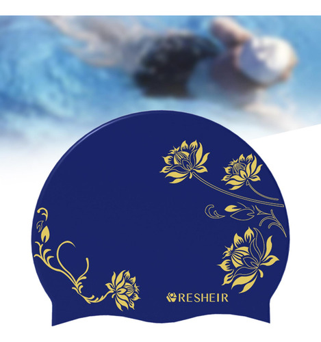 4 Gorro De Natación De Silicona Para Mujeres Y Hombres