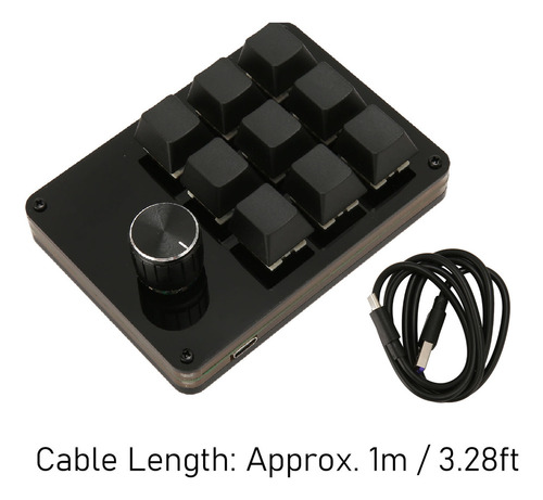 Teclado Personalizado De 9 Teclas Mini Key Keypad Knob Macro